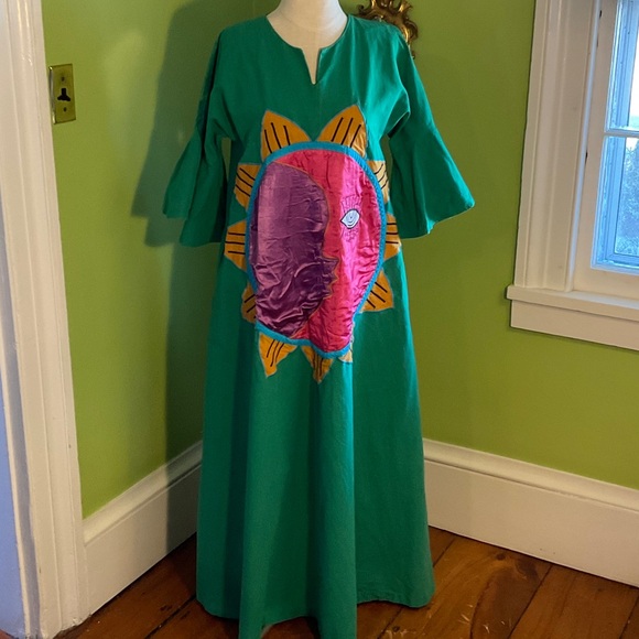 Victor Camarena Dresses & Skirts - Vintage late 60s Victor Camarena Mexican maxi dress